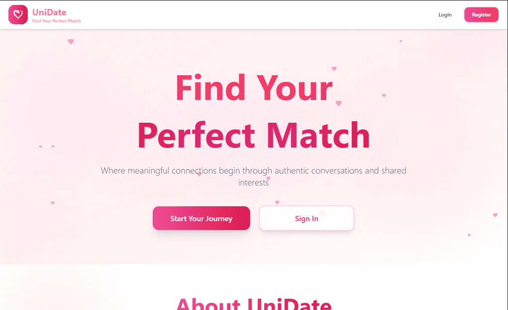 Unidate : University Dating Platform
